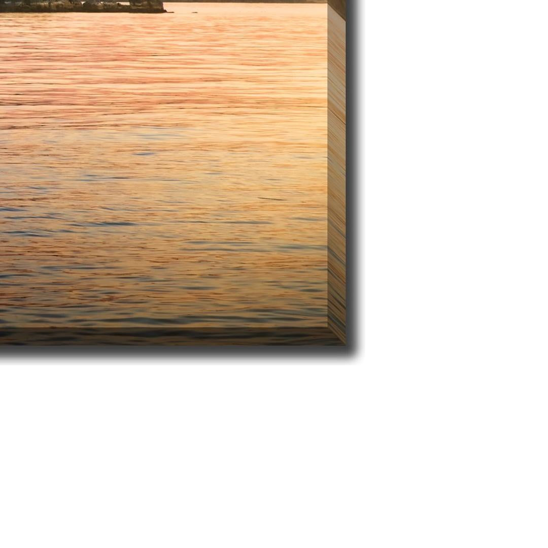 Evening Dory Sun Lit Islands