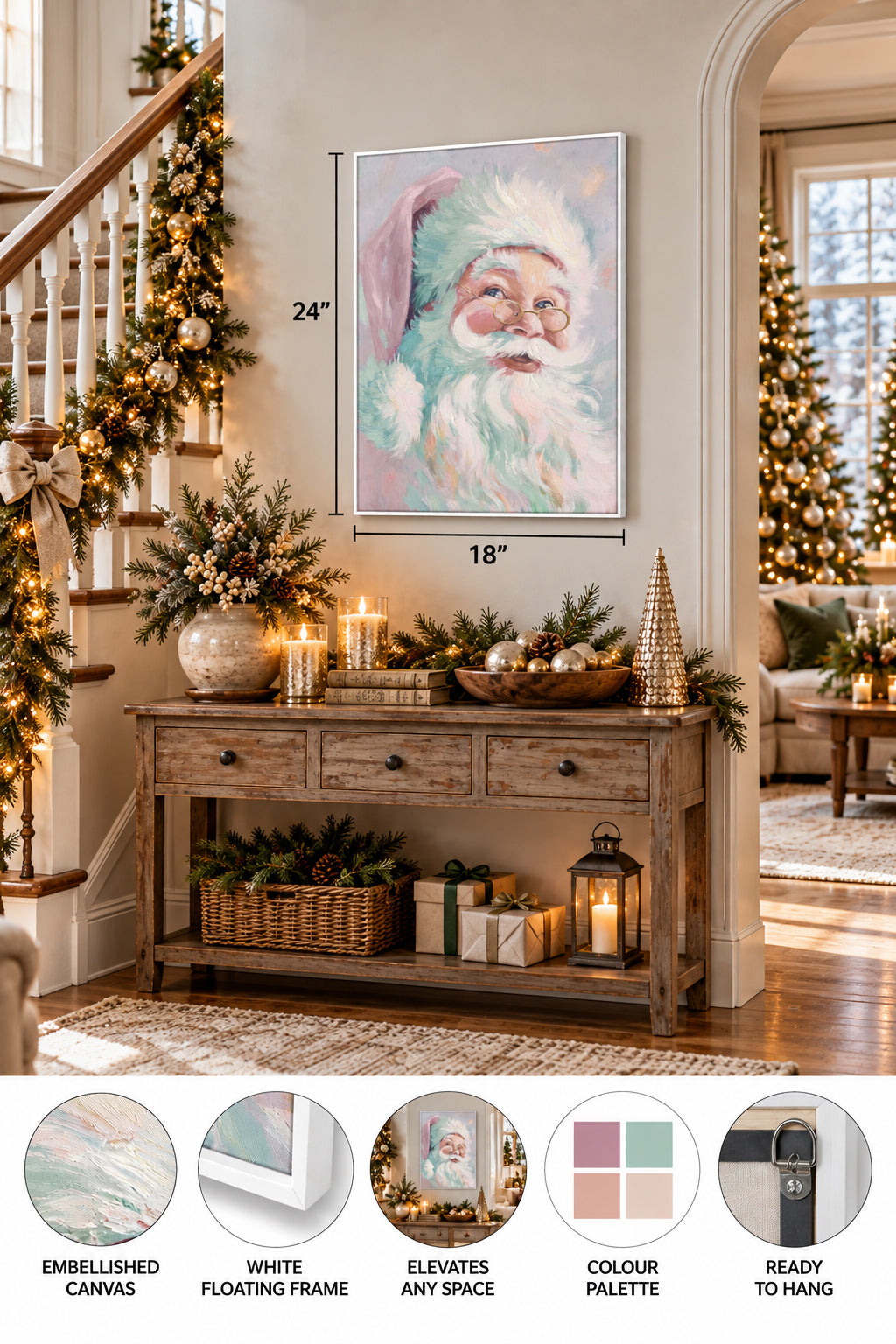 Pastel Claus