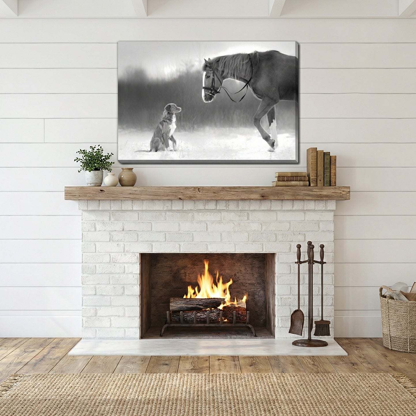 Horse and Retriever