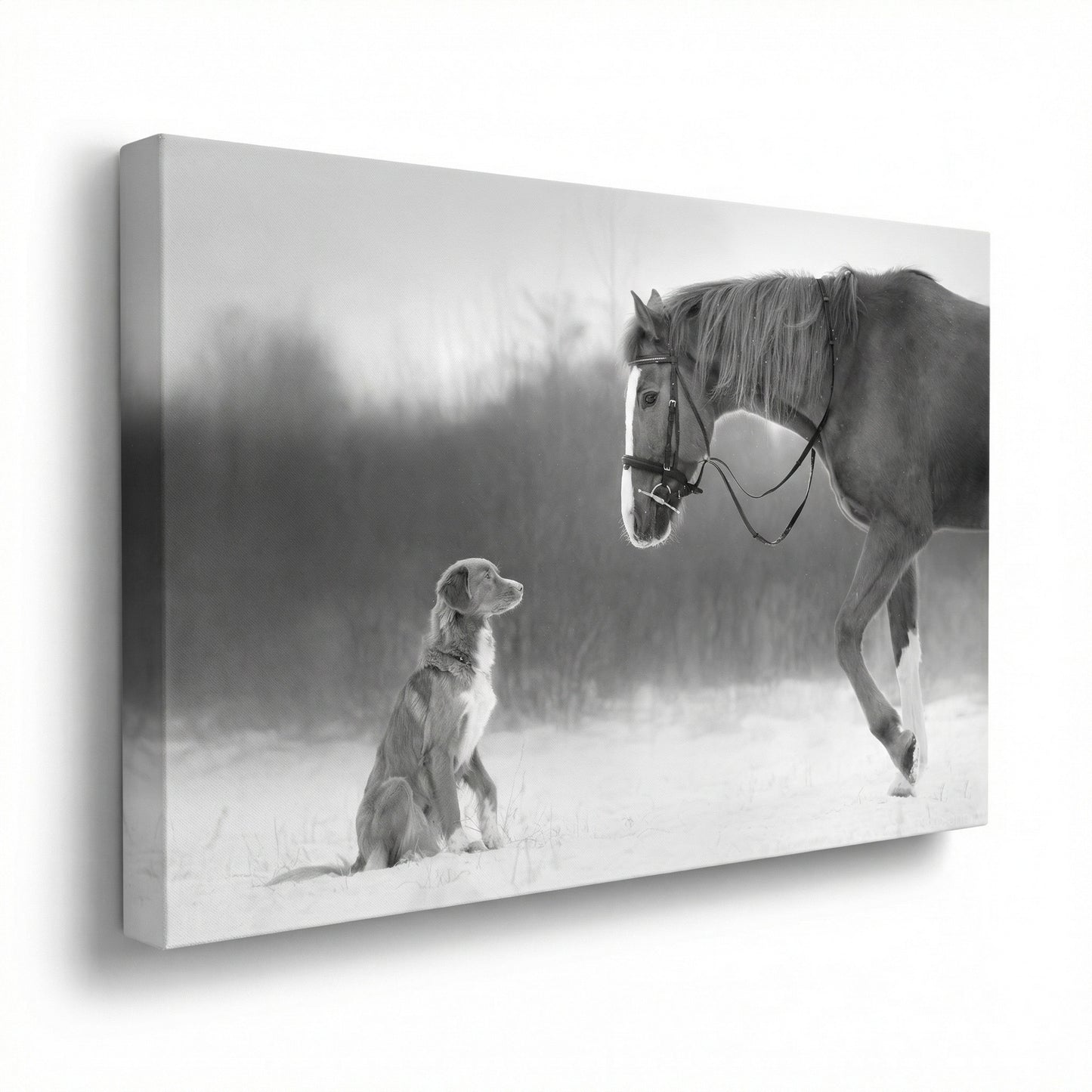 Horse and Retriever