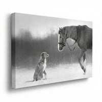 Horse and Retriever