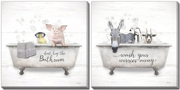 Wash Your Worries Away  Set of 2
