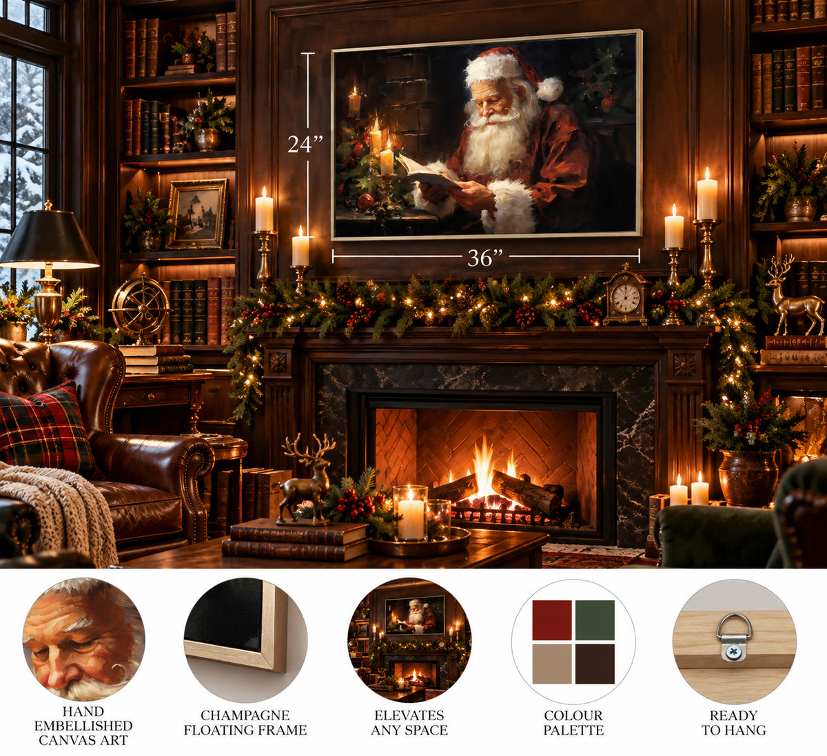 Santa Reading