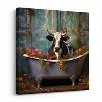 Bathroom Jungle Joy Cow