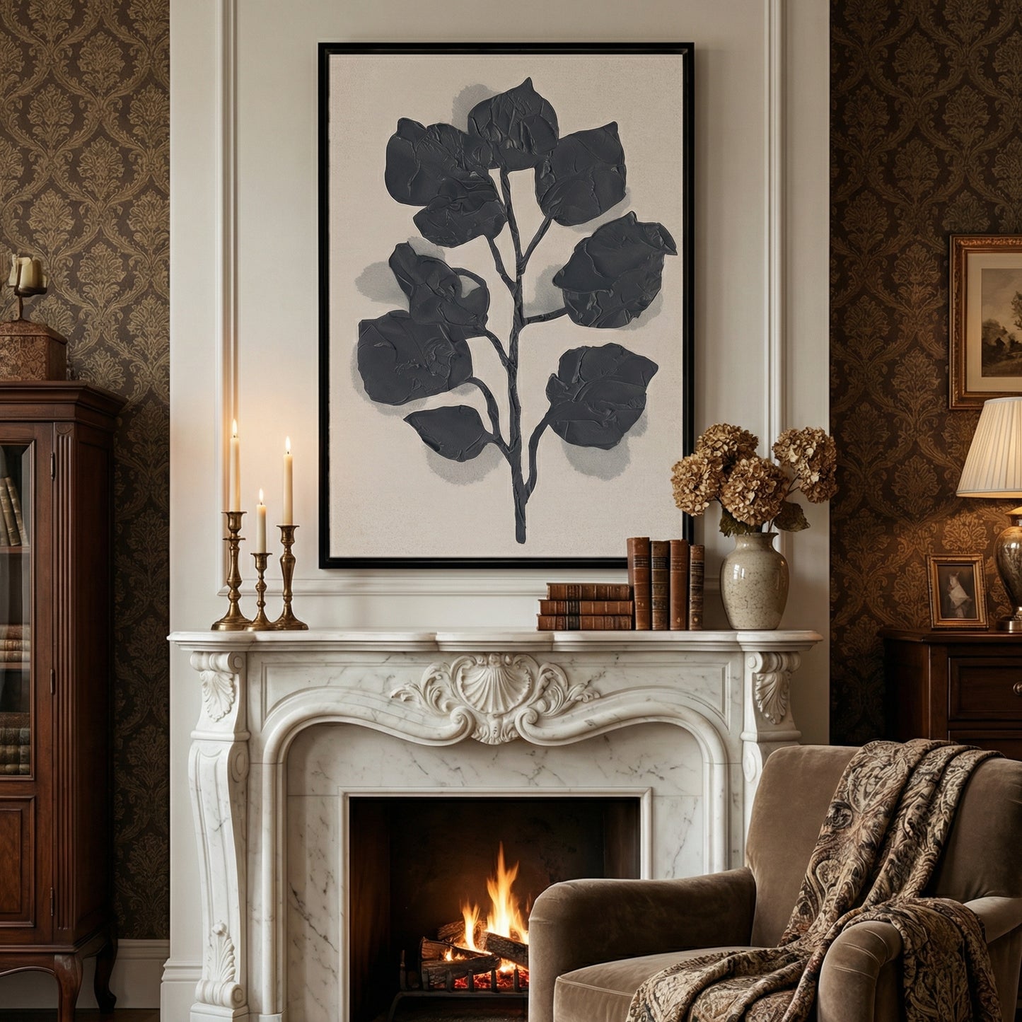 Black Rose Silhouette I