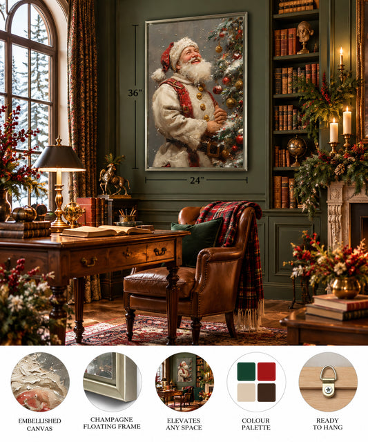 Santa Claus And Christmas Tree