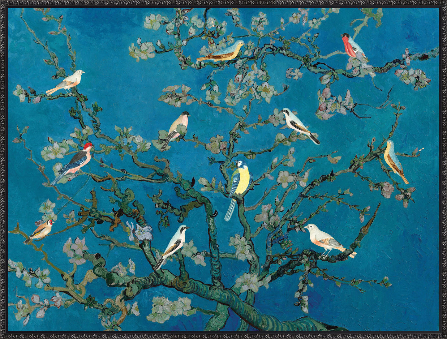 Birds In the Almond Blossom